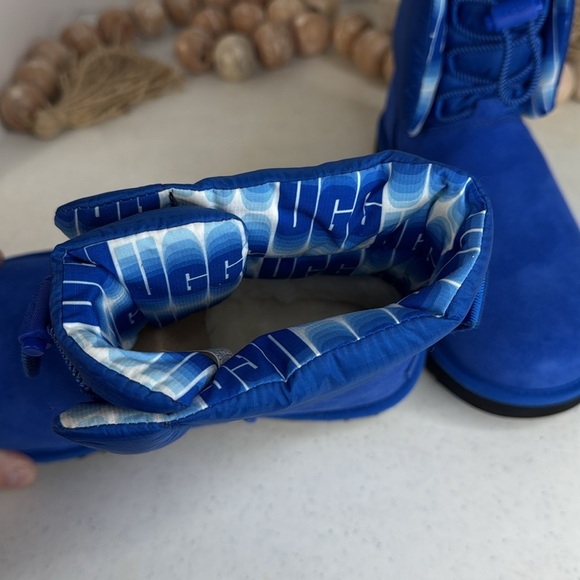 UGG Women's Classic Maxi Toggle Fashion Boot SZ 6 Blue - Picture 5 of 14